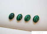 6pcs Oval Pendant Natural Synthetic DIY Accessories Earrings