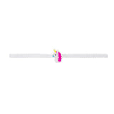 6pcs PVC Luminous Unicorn Bracelets Silicone Wristband Cuff Bangles