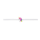 6pcs PVC Luminous Unicorn Bracelets Silicone Wristband Cuff Bangles
