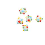 6pcs Polka Dot Ceramic Loose Beads DIY Jewelry Bracelet Material