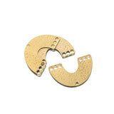 6pcs Raw Brass Arch Link Charms Connectors Chandelier Component Links