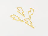 6pcs Lightning Charms, Mini Bolt Pendant, Earring Accessories