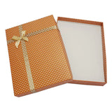 6pcs Rectangle Jewelry Cardboard Boxes with Ribbon Sponge Packaging 160x120x30mm