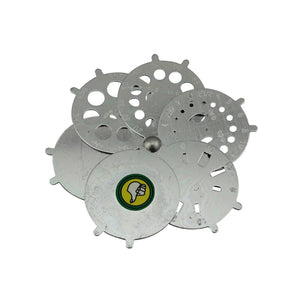 6pcs Gemstone Jewelry Diamond Caliper Tool for Measuring Circle/Ellipse