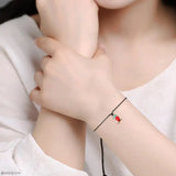 6pcs Santa Claus Wax Rope Bracelets Christmas Series Jewelry