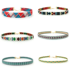 6pcs/Set Torques Goth Boho Collar Ethnic Chokers Necklaces for Women