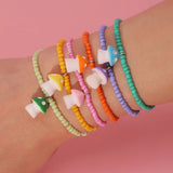 Colorful Sweet Mushroom Pendant Bracelets for Women Girls