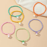 Colorful Sweet Mushroom Pendant Bracelets for Women Girls