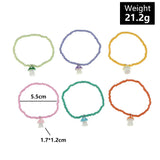 Colorful Sweet Mushroom Pendant Bracelets for Women Girls
