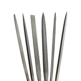 6pcs Fine Files Flat-Headed Flat Files Clay Sculpting Tool Set