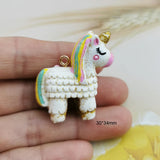 6pcs Unicorn Resin Charms For DIY Jewelry Accessories Big Size