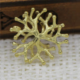 6pcs Silver Plated Branch Coral Stamping DIY Baroque Style Jewelry