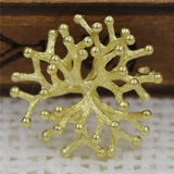 6pcs Silver Plated Branch Coral Stamping DIY Baroque Style Jewelry
