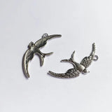 6pcs Bird Charms Pendants for DIY Necklace, Jewelry Making Supplies