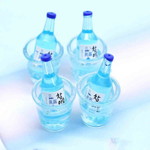 6pcs Colorful Glow Drink Ice Buckets Resin Pendants DIY Jewelry