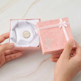 6pcs Square Cardboard Bracelet Gift Boxes with Sponge for Jewelry Storage