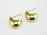 6pcs Brass Earring Studs, 19.5x16.5mm, Sterling Silver Needle - R1024