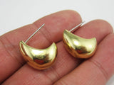 6pcs Brass Earring Studs, 19.5x16.5mm, Sterling Silver Needle - R1024