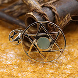 6pcs Natural Stone Crystal Quartz Necklace Pendants