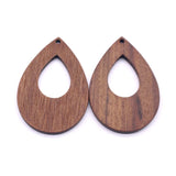 6pcs Natural Wood Charms DIY Jewelry Pendants for Earring Keychain