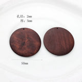 6pcs Vintage Wood Charms DIY Jewelry Pendants Earring Keychain Accessory