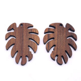6pcs Natural Wood Charms DIY Jewelry Pendants for Earring Keychain