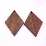 6pcs Natural Wood Charms DIY Jewelry Pendants for Earring Keychain