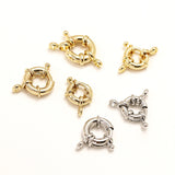 6pcs 14K Round Sailor Buckle DIY Jewelry Bracelet Accessory