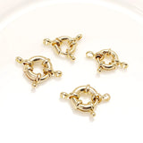 6pcs 14K Round Sailor Buckle DIY Jewelry Bracelet Accessory