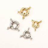 6pcs 14K Round Sailor Buckle DIY Jewelry Bracelet Accessory