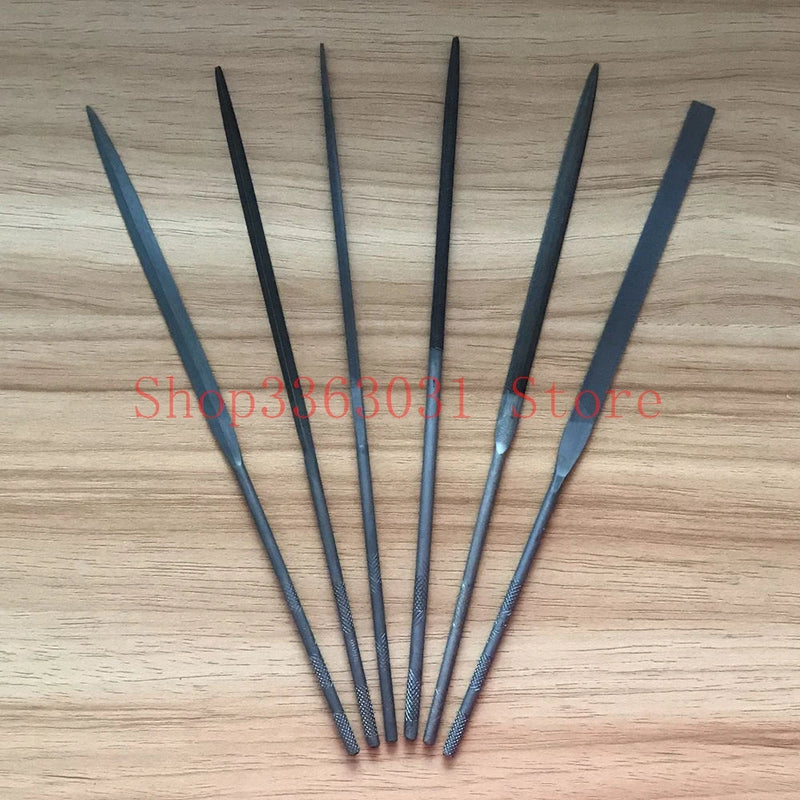 6pcs 140MM Glardon Vallorbe Needle Files Diamond Set Wood Carving Metal Glass