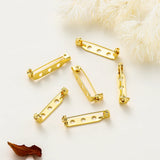 6pcs 14K 18K Blank Brooch Base Pin Clips Safety Pin DIY Jewelry Crafts