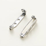 6pcs 14K 18K Blank Brooch Base Pin Clips Safety Pin DIY Jewelry Crafts