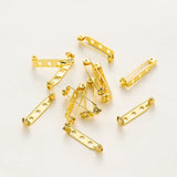 6pcs 14K 18K Blank Brooch Base Pin Clips Safety Pin DIY Jewelry Crafts
