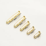 6pcs 14K 18K Blank Brooch Base Pin Clips Safety Pin DIY Jewelry Crafts