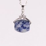 6pcs Natural Crystal Stone Pendant Necklace Jewelry