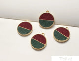 6pcs Faux Leather Retro Pendant Earrings
