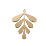 6pcs Brass Leaves Charms Pendant Diy Jewelry Earrings Necklace Supplies