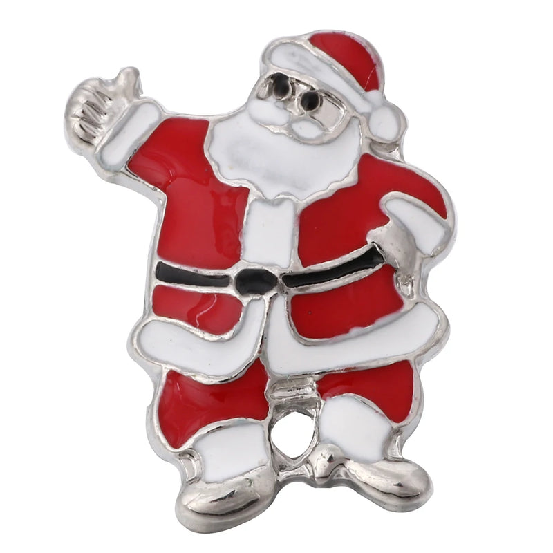 6pcs Christmas Snap Buttons for Snap Jewelry Rhinestone 18mm