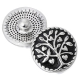6pcs Crystal Tree of Life Snap Buttons 18mm DIY Snap Jewelry