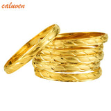 6pcs Ethiopian Bangles Dubai Jewelry For Bangles & Bracelets