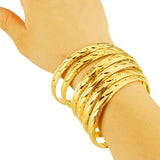 6pcs Ethiopian Bangles Dubai Jewelry For Bangles & Bracelets