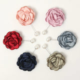 6pcs Flower Brooches Muslim Hijab Brooch Pins Decoration Lapel Pins