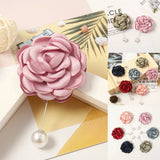 6pcs Flower Brooches Muslim Hijab Brooch Pins Decoration Lapel Pins