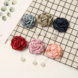 6pcs Flower Brooches Muslim Hijab Brooch Pins Decoration Lapel Pins