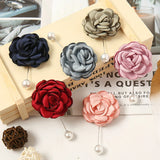 6pcs Flower Brooches Muslim Hijab Brooch Pins Decoration Lapel Pins