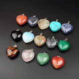 6pcs Green Turquoise Forever Love Heart Charms Pendants DIY Making