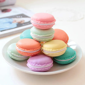 6pcs Macaron Jewelry Box Ring Pendant Bead Storage Box Resin Pill Case Organizer