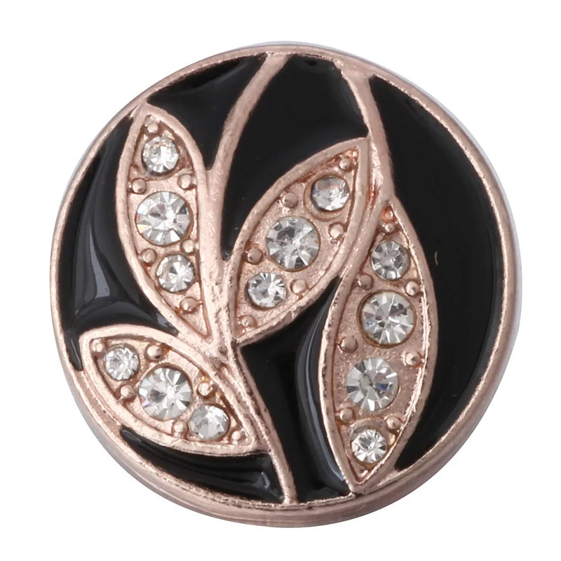 6pcs Metal Snap Button Rhinestone Crystal Fit Snap Jewelry DIY Accessories