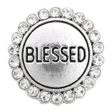 6pcs Metal Snap Button Rhinestone Crystal Fit Snap Jewelry DIY Accessories